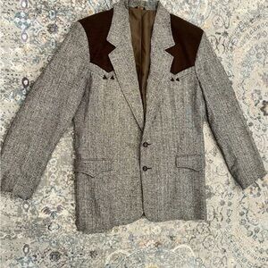 Western Jacket Pioneer Wear Blazer Cowboy Sport Rockabilly Mens 46 Vintage